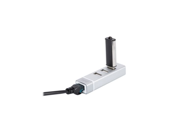 Хаб DIGITUS USB-C > 3xUSB-A/RJ45