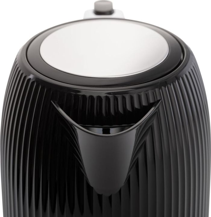 Электрочайник Gorenje 1.7л, Strix-контроль, черный матовый