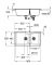 Мийка кухонна Grohe K700, граніт, прямокут., без крила, 900x500x230мм, чаша - 2, врізна, сірий граніт