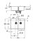 Мийка кухонна Grohe K700, граніт, прямокут., без крила, 838x560x241мм,  чаша - 2, врізна/під стільницю, чорний граніт
