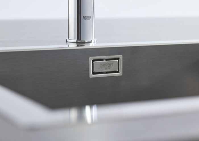 Мойка кухонная Grohe K700, нерж.cталь, прямоуг., без крыла, 550x450x200мм, чаша - 1, универсальная, нержавеющая сталь