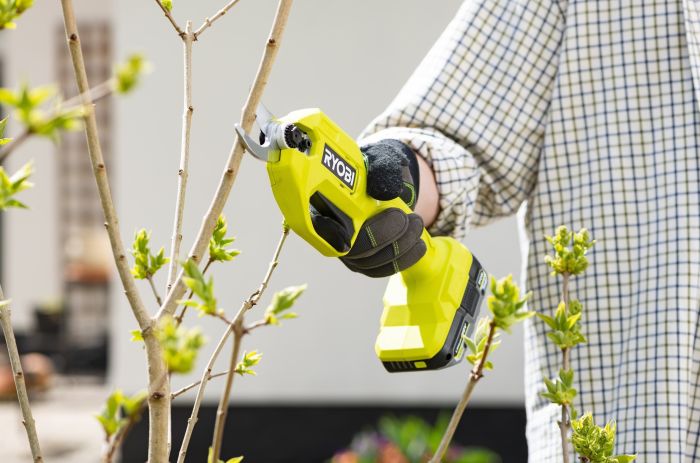 Секатор акумуляторний Ryobi ONE+ RY18SCA-0 18В d різа 25мм 0.74кг без АКБ та ЗП