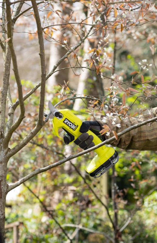 Секатор акумуляторний Ryobi ONE+ RY18SCA-0 18В d різа 25мм 0.74кг без АКБ та ЗП