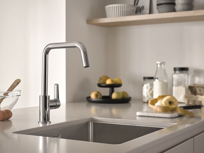 Мийка кухонна Grohe K700U, нерж.сталь, прямокут., без крила, 550x450x200мм, чаша - 1, уніврсальна, нержавіюча сталь