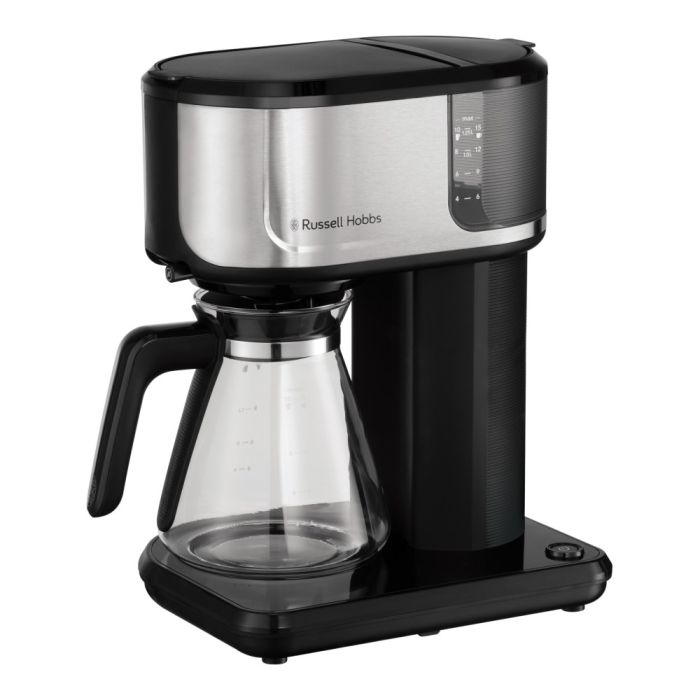 Кофеварка Russell Hobbs  капельная  Attentiv, 1.25л, молотый, черно-серебристый