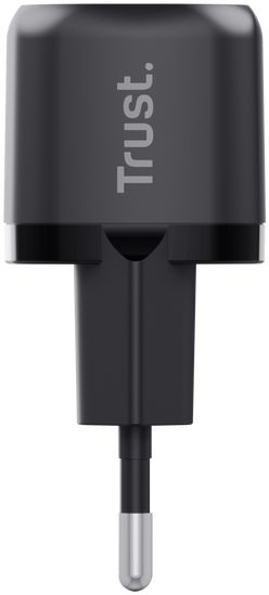 Зарядное устройство сетевое Trust Maxo 20Вт, USB-C PD, чорний