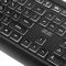 Клавиатура мембранная 2E KS120 104key, USB-A, EN/UK, White LED, чёрный