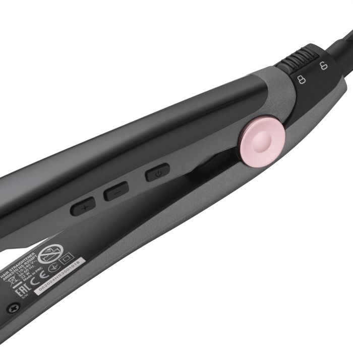 Выпрямитель Ardesto Pink Touch, 32Вт, 110-200C, керамика, серый+розовый