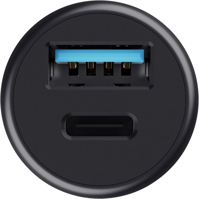 Автомобильное зарядное устройство Trust 38Вт USB-A/USB-C PD, QC, черный