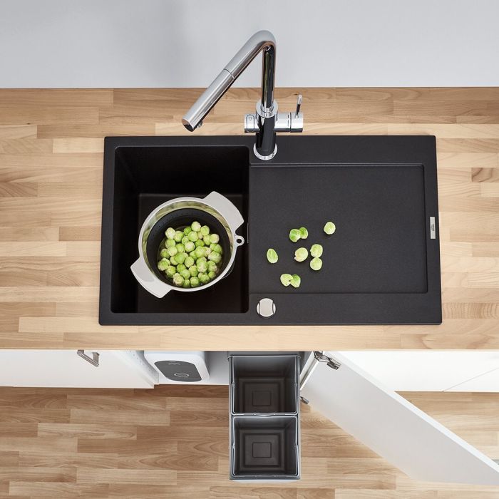 Система контейнеров Grohe для сортировки мусора, серый
