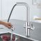 Смеситель  для кухни  Grohe Blue Home,  дл.излива - 223мм,  поворотный, вытяжной,  1 рычаг + сенсор,  хром
