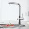 Смеситель  для кухни  Grohe Blue Home,  дл.излива - 223мм,  поворотный, вытяжной,  1 рычаг + сенсор,  хром