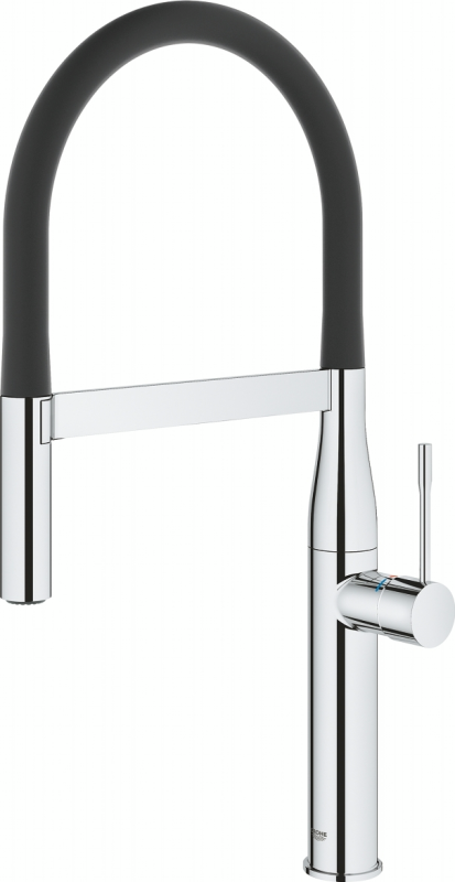 Змішувач для кухні Grohe Essence, довж.виливу - 240мм,  поворотний, гнучкий, 1 важіль, хром