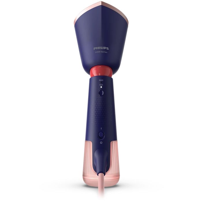 Відпарювач Philips компактний Series 5000, 1400Вт, 120мл, паровий удар -24гр, складана ручка, чохол-рукавичка, килимок, пластик, синій
