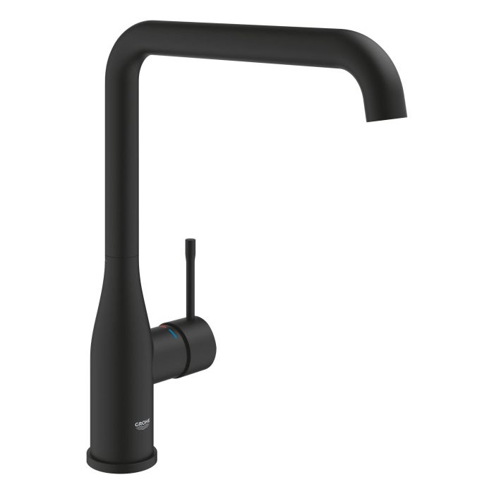 Змішувач для кухні Grohe Accent, довж.виливу - 220мм, поворотний, 1 важіль, фантомний чорний