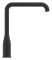 Змішувач для кухні Grohe Accent, довж.виливу - 220мм, поворотний, 1 важіль, фантомний чорний