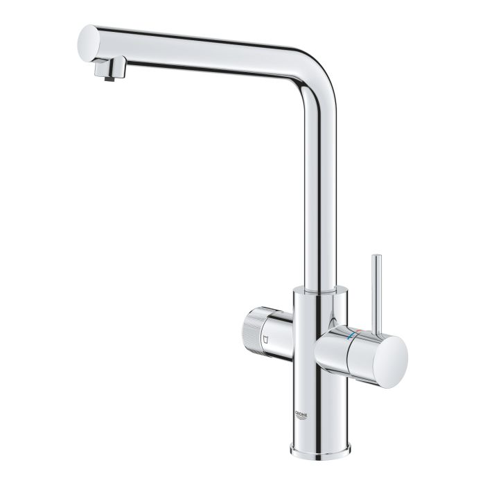 Змішувач для кухні Grohe Blu Pure Minta, довж.виливу - 221мм, поворотний, 2 води, хром