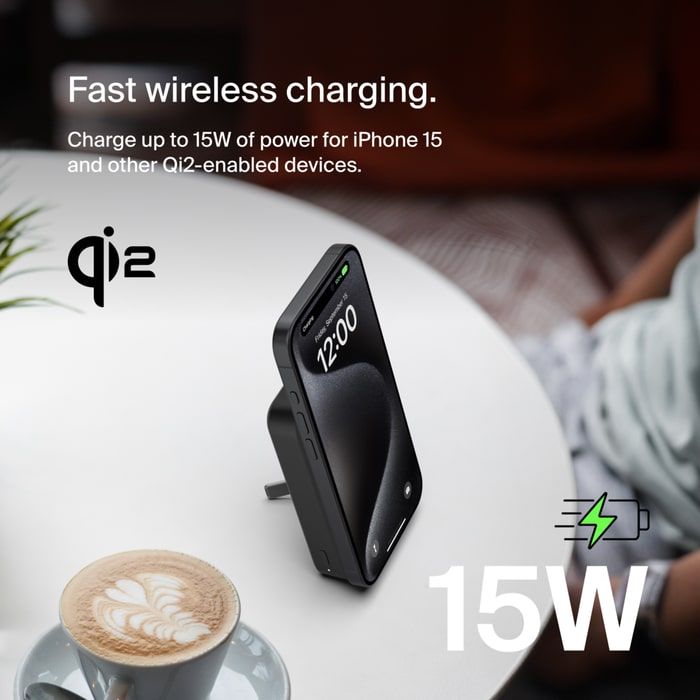 Портативное зарядное устройство Power Bank Belkin 10000мАч, MagSafe Wireless, черный