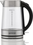 Электрочайник Gorenje 1.7л, 2,200 Вт, strix контроль, стекло, нерж