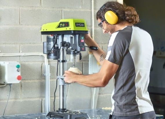 Станок сверлильный Ryobi RDP102L 390Вт D13мм 510-2430об·мин 0-45° лазер 21.2кг