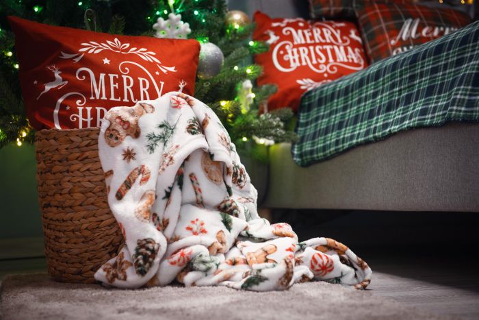 Плед Ardesto Christmas Flannel 160х200см, 100% поліестер, імбирні пряники