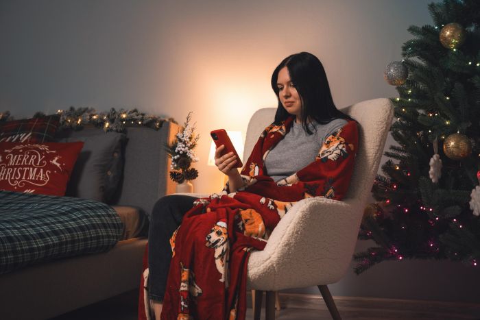 Плед Ardesto Christmas Flannel 160х200см, 100% поліестер, різдвяні коргі