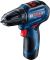 Шуруповерт-дрель аккумуляторный Bosch GSR 12V-30, 12В 2x2.0 Ач, 30Нм, 20+1, 420/1600об/мин, бесщеточный, 0.78кг, кейс