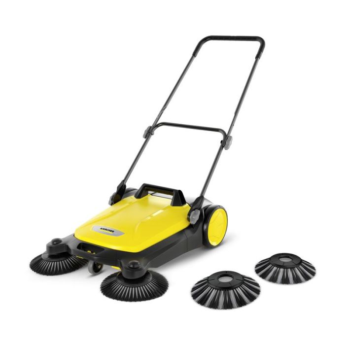 Подметальная машина Karcher S 4 Twin ручная, захват 68см, контейнер 20л, вес 10.2кг.