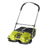 Подметальная машина аккумуляторная Ryobi ONE+ R18SW3-0 18В захват 53см контейнер 17л 8.3кг без АКБ и ЗУ