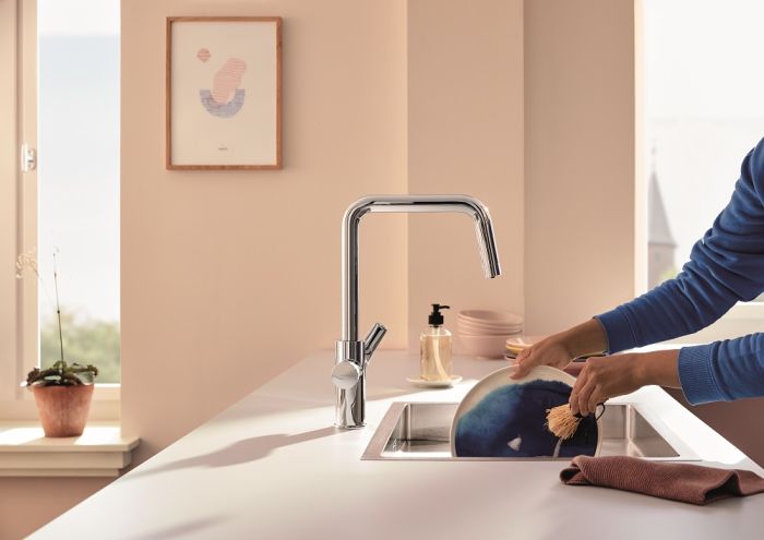 Змішувач для кухні Grohe Blue Pure Start, довж.виливу - 223мм, поворотний, 1+1 фильтр, хром