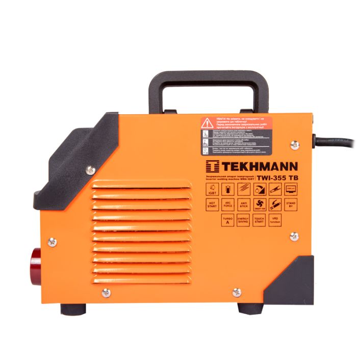 Зварювальний апарат інверторний Tekhmann TWI-355 TB 140А(190А турбо режим) 5.2-8.2кВт 170-270В 5кг