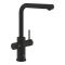 Смеситель для кухни Grohe Blue Pure Minta, длина излива - 223мм, поворотный/вытяжной, 2 воды, фантомный черный
