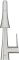 Смеситель для кухни Grohe Scala, дл.излива - 231мм, поворотный/вытяжной, 1рычаг, супер сталь