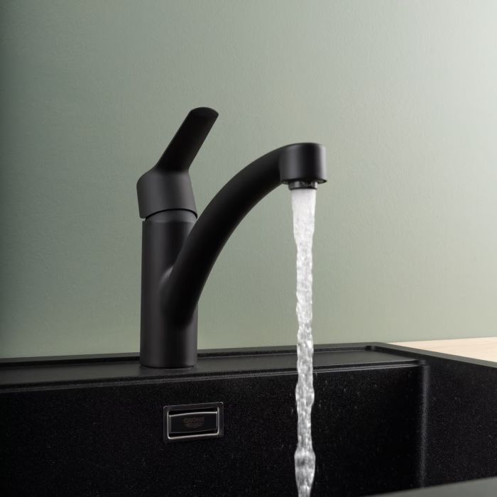 Смеситель для кухни Grohe Start, дл.излива - 226мм, поворотный, 1рычаг, черный