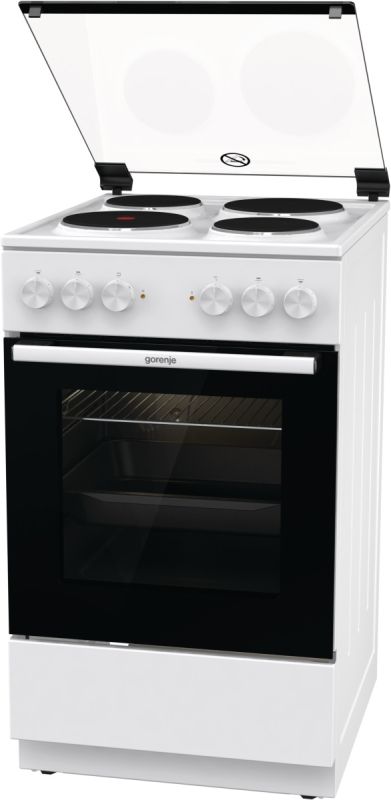 Плита Gorenje электрическая , 68л, 50x60см, гриль, белый