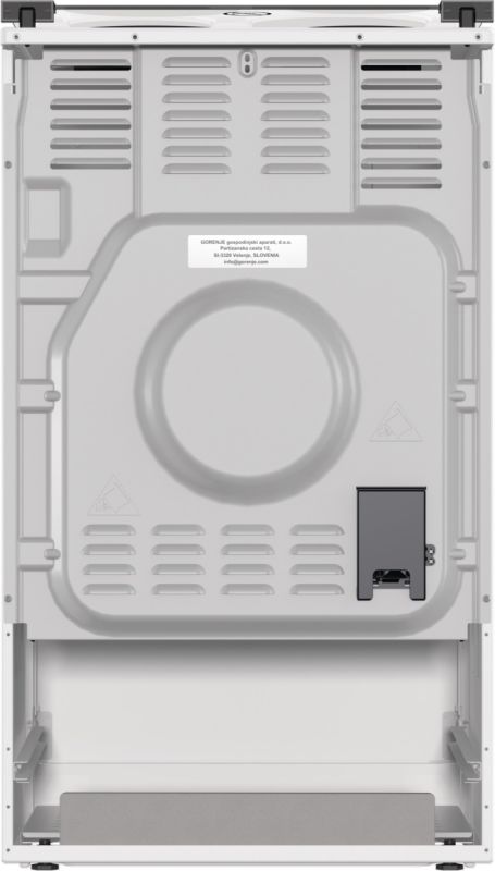 Плита Gorenje электрическая , 68л, 50x60см, гриль, белый