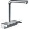 Змішувач для кухні Hansgrohe Aquno Select M81, довж.виливу - 210мм, поворотний, витяжний, 1 важіль, хром