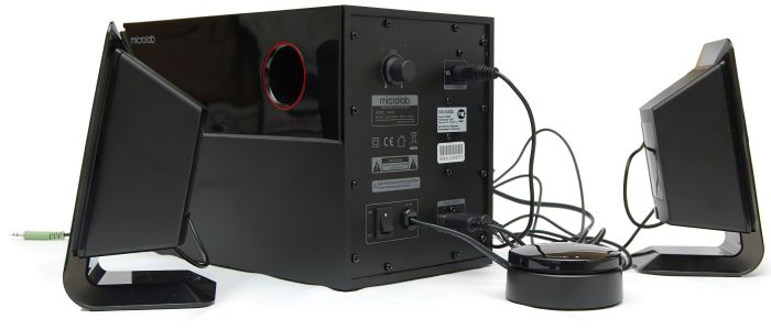 Акустическая система MICROLAB  2.1, 40W, mini-jack, черный Microlab M-200