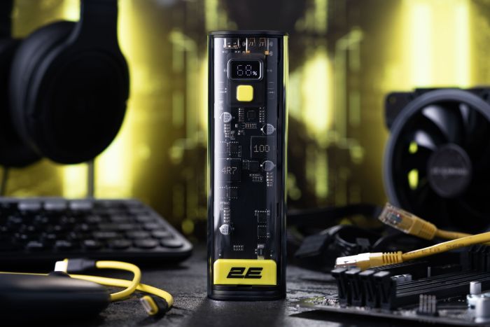 Акумулятор портативний літій-іонний Power Bank 2E Сrystal 24000мА·год, 100Вт