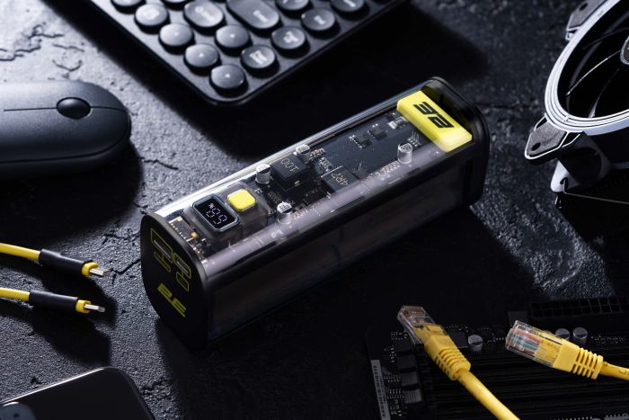 Акумулятор портативний літій-іонний Power Bank 2E Сrystal 24000мА·год, 100Вт