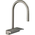 Змішувач для кухні Hansgrohe Aquno Select M81, довж.виливу - 220мм, поворотний, витяжний, 1 важіль, сталь