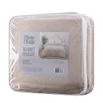 Покривало Ardesto Delicate 160х200см, 100% поліестер, бежевий