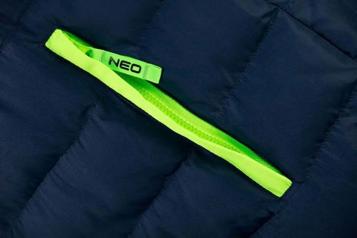 Жилет Neo Tools PREMIUM, зимняя, утепленная, 100% полиэстер, M(50), черный зеленый