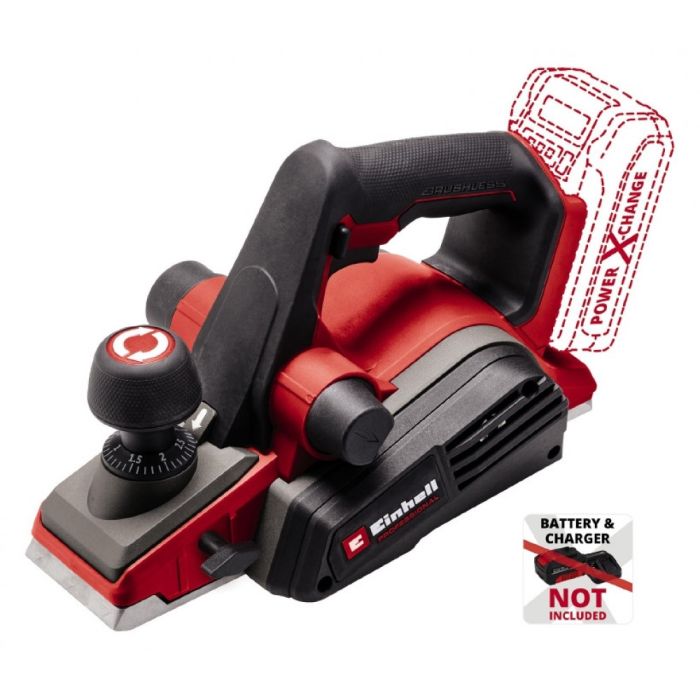Рубанок аккумуляторный Einhell TP-PL 18/3 Li BL - Solo PXC 18В 82мм до 2мм 2.63кг без АКБ и ЗП