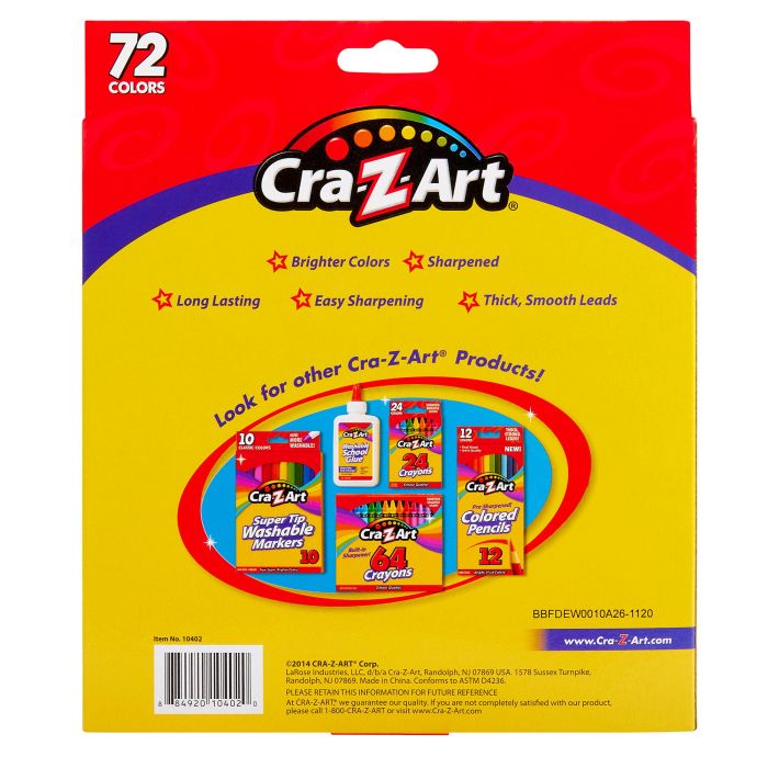 Цветные карандаши Cra-Z-Art 72шт