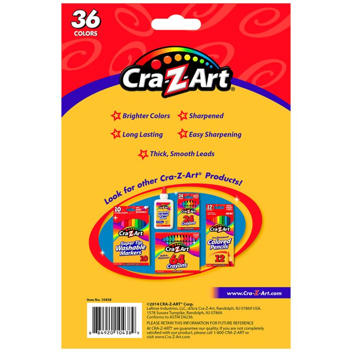 Кольорові олівці Cra-Z-Art 36шт