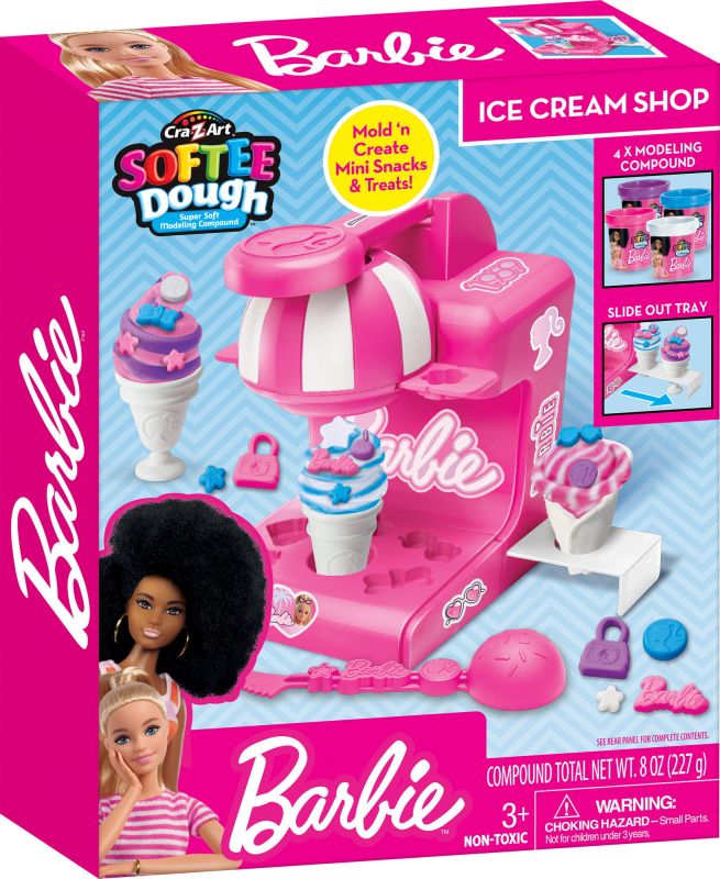 Тісто для ліплення Cra-Z-Art Barbie Магазин морозива з формами, набір 8од