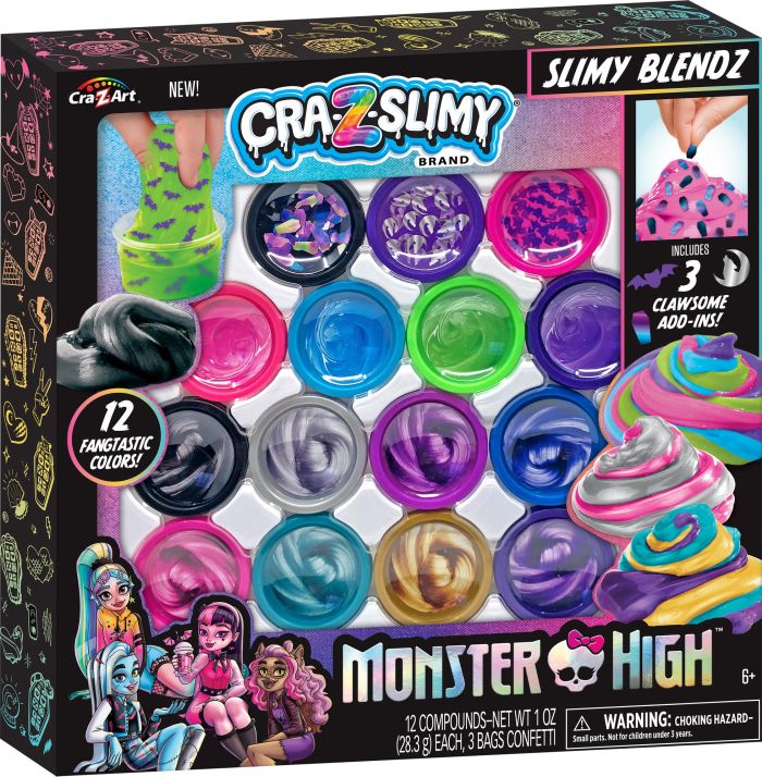 Слайм Cra-Z-Art Monster High Slimy Blendz, набор 19ед