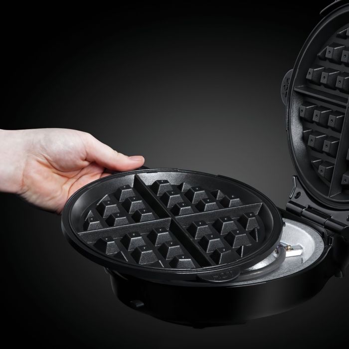 Мультимейкер Russell Hobbs Fiesta 950Вт, алюминий, 3 пластины, корпус-нерж.сталь/пластик, бордо