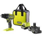 Шуруповерт-дрель аккумуляторный Ryobi ONE+ RDD18-2C415S 18В 1х4А·ч 1х1.5А·ч ЗУ 52Нм 450·1750об·мин 1.3кг сумка